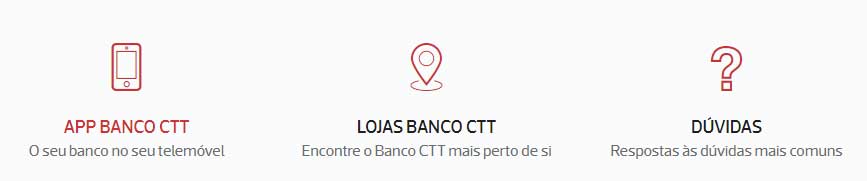 Ícones du Banco CTT